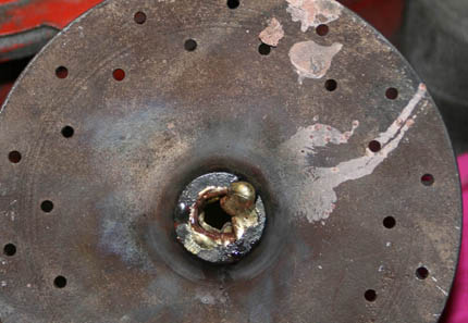 Inner Pulley after brazing